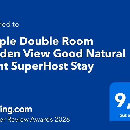 Privatunterkunft Garden View Ample Double Good Natural Light Superhost